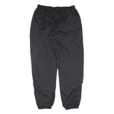 REEBOK Mens Joggers Black L W32 L33 Elastic Waist Polyester Blend Activewear