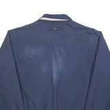 TOMMY HILFIGER Mens Navy Blue Harrington Jacket L Polyester Blend Zip Plain