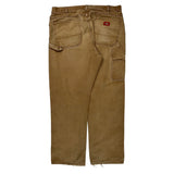 Dickies Carpenter Trousers - 36W 29L Brown Cotton