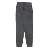 LEVI'S Womens Slim Black Denim Jeans W24 L26 Zip Closure Stylish