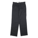DICKIES Mens Regular Fit Black Cotton Blend Trousers W32 L32 Classic Workwear