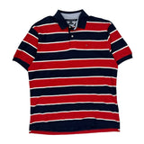 Tommy Hilfiger Striped Polo Shirt - XL Navy Cotton