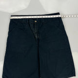 Dickies Cargo Shorts - 37W 12L Black Cotton