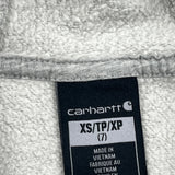 Age 7 Carhartt Hoodie - XS Grey Cotton Blend