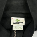Lacoste 1/4 Zip - Large Black Cotton