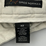 Greg Norman Shorts - 32W 10L Beige Cotton Blend