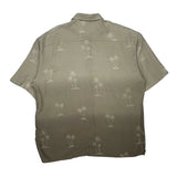 Pierre Cardin Floral Hawaiian Shirt - 2XL Beige Viscose