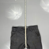 Relaxed Fit Carhartt Double Knee Carpenter Trousers - 35W 30L Grey Cotton