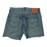 Levis Denim Shorts - 34W 10L Blue Denim