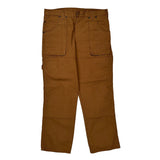 Dickies Carpenter Trousers - 34W 30L Brown Cotton