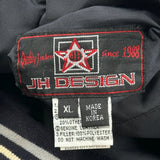 Penn State Jh Designs College Varsity Jacket - XL Navy Leather