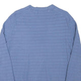 TED BAKER Mens Blue Patterned Plain Crew Neck Basic Knit Jumper M Cotton Blend