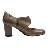 CLARKS Ballet Shoes Green Leather Womens UK 5.5