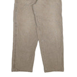 DICKIES Mens Cotton Blend Beige Regular Straight Leg Trousers W36 L32 Workwear