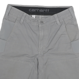 CARHARTT Mens Shorts Grey Casual L W30 Durable Workwear Pockets