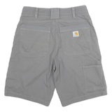 CARHARTT Mens Shorts Grey Casual L W30 Durable Workwear Pockets