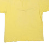 BURBERRY Mens Yellow Polo Shirt M Cotton Blend Short Sleeve Plain Classic