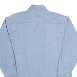 RIVIERA BLUES Mens Blue Cotton Shirt S Button-Down Collar Long Sleeve Casual