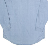RIVIERA BLUES Mens Blue Cotton Shirt S Button-Down Collar Long Sleeve Casual