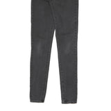 LEVI'S Womens Slim Black Jeans Denim Cotton Blend W24 L29 Zip Skinny Fit