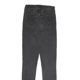 LEVI'S Womens Slim Black Jeans Denim Cotton Blend W24 L29 Zip Skinny Fit