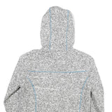 OCK Womens Grey Wool Blend Hooded Zip Jacket UK 12 Casual Wear Outdoor Layer