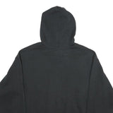 CHAMPION Mens Black Hoodie L Cotton Blend Pullover Drawstring Hood