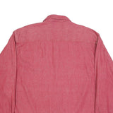 FREE LOOK Mens Red Cotton Shirt 2XL Long Sleeve Button Front Casual