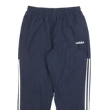 ADIDAS Mens Joggers Navy Blue & White Classic Tapered L W30 L28 Sportswear