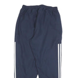 ADIDAS Mens Joggers Navy Blue & White Classic Tapered L W30 L28 Sportswear