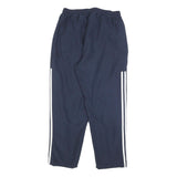 ADIDAS Mens Joggers Navy Blue & White Classic Tapered L W30 L28 Sportswear