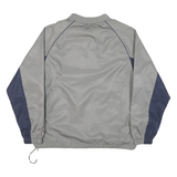 CHAMPION Mens Grey & Navy Track Jacket L Polyester Blend Windbreaker Zip
