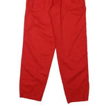 BREAKING TRADITION Mens Cotton Blend Red Regular Fit Straight Leg Trousers W26