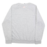 ADIDAS Womens Grey Crew Neck XL Cotton Sweatshirt Logo Print Casual Pullover