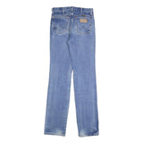 WRANGLER Mens Regular Fit Blue Denim Jeans W29 L36 Classic Cotton Zip