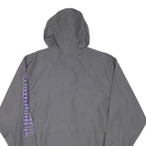 CHAMPION Mens Grey & Purple College Zip Jacket L Polyester Blend Spring Hill