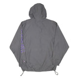 CHAMPION Mens Grey & Purple College Zip Jacket L Polyester Blend Spring Hill