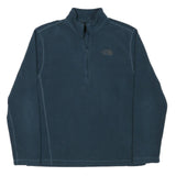 THE NORTH FACE Mens Blue Plain Pullover Jumper Crew Neck Basic Knit M Outdoor