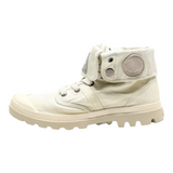 PALLADIUM Lace-Up Boots Beige Canvas Womens UK 7