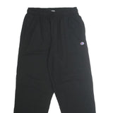 CHAMPION Mens Joggers Black L W28 L30 Slim Tapered Cotton Blend Casual
