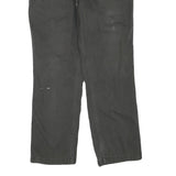 CARHARTT Mens Cotton Blend Black Regular Straight Trousers W36 L29 Workwear Zip
