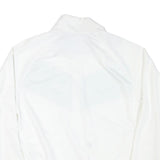 NIKE Mens White & Green Track Jacket XL Polyester Blend Zip Sportswear