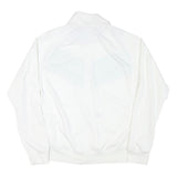 NIKE Mens White & Green Track Jacket XL Polyester Blend Zip Sportswear