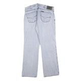 HARLEY DAVIDSON Womens Jeans Blue Regular Straight Denim Light W34 L30 Stylish