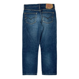 501 Levis Jeans - 32W 28L Blue Denim
