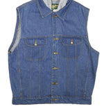 EAGLE RIDGE Mens Blue Denim Looney Tunes Jacket S Cotton Blend Button Closure