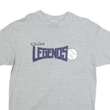 HANES Mens Grey St Lucie Legends Graphic T-Shirt XL Short Sleeve Crew Neck