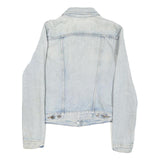 LEVI'S Womens Light Blue Denim Jacket S Cotton Blend Button Closure Classic Fit