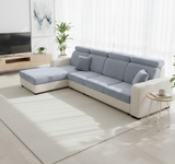 Anyseat L‑Shape Sofa Cover Dark Gray Chenille Polyester Thick Stretchable Cushion Protector for Living Room