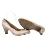 TAMARIS Pump Heels Pink Leather Womens UK 5